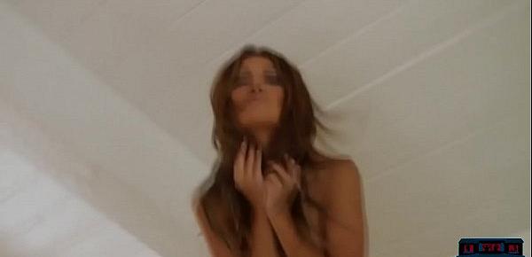  Jennifer Lopez lookalike stripping naked for Playboy